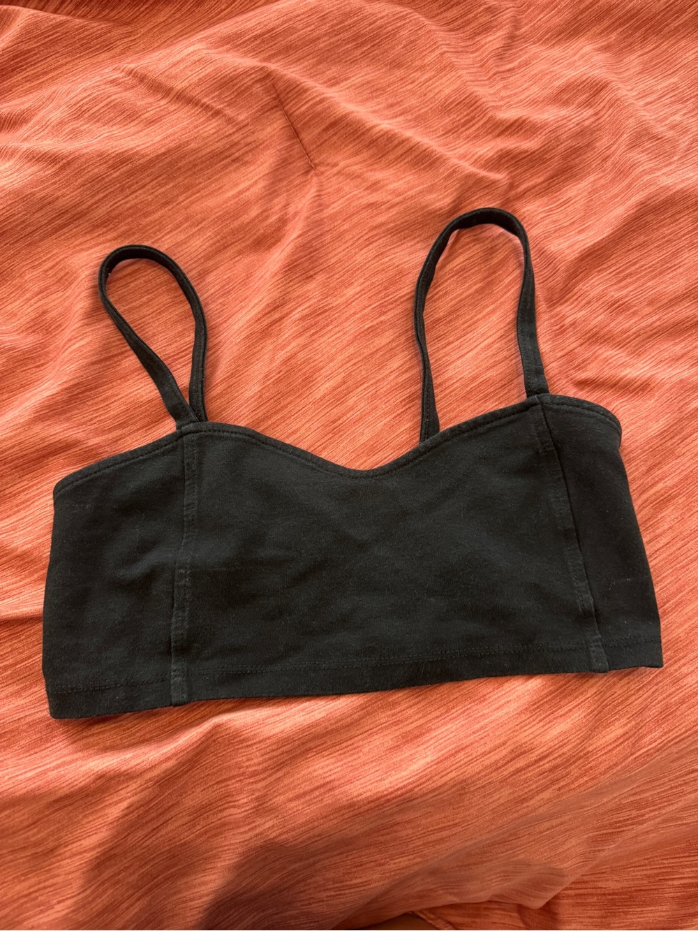 Brandy Melville Black Cropped Bralette Tank